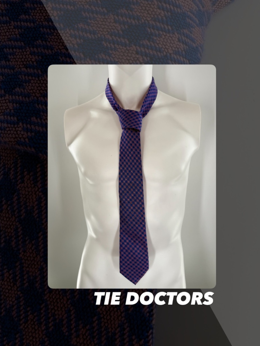 EUC Tie Doctors Houndstooth Tie